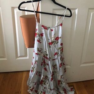 Free People floral dress cross back
